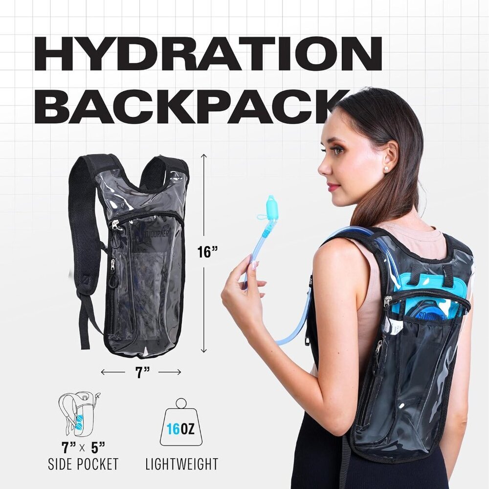 Sojourner Rave Hydration Pack - Hydration Backpack - Hydropack with 2L Bladder - - Picture 2 of 7